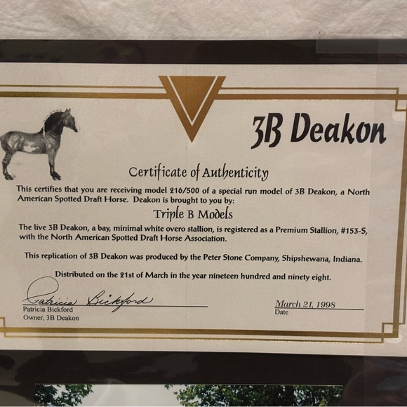 Peter Stone 3B Deakon Standing Drafter w/COA #216/500 - Picture 7 of 8